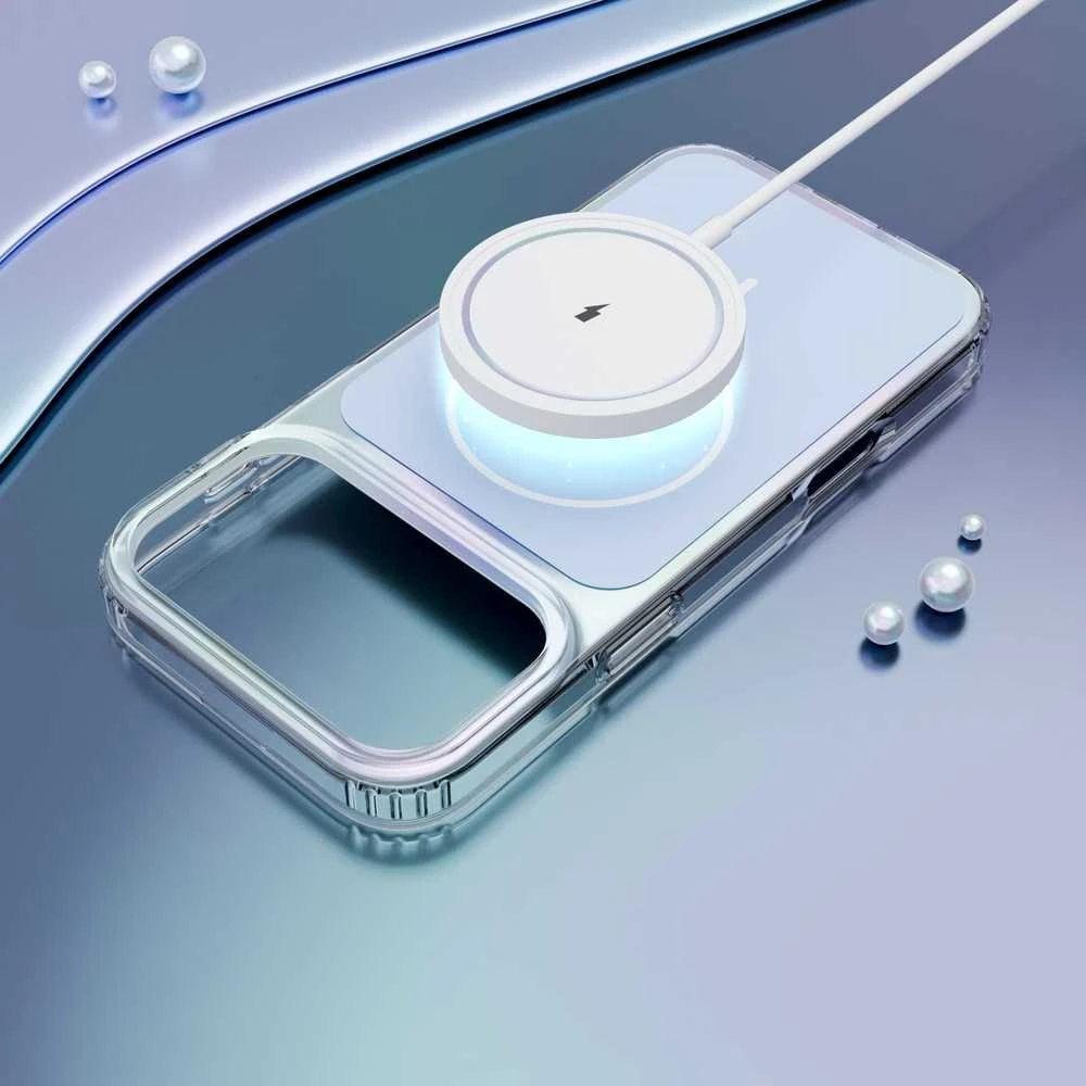 Telforceone „Etteri Hidden Pearl“ dėklas, skirtas „iPhone 17 Pro Max / 18 Pro Max“ (6,9 colio), šviesiai mėlynas