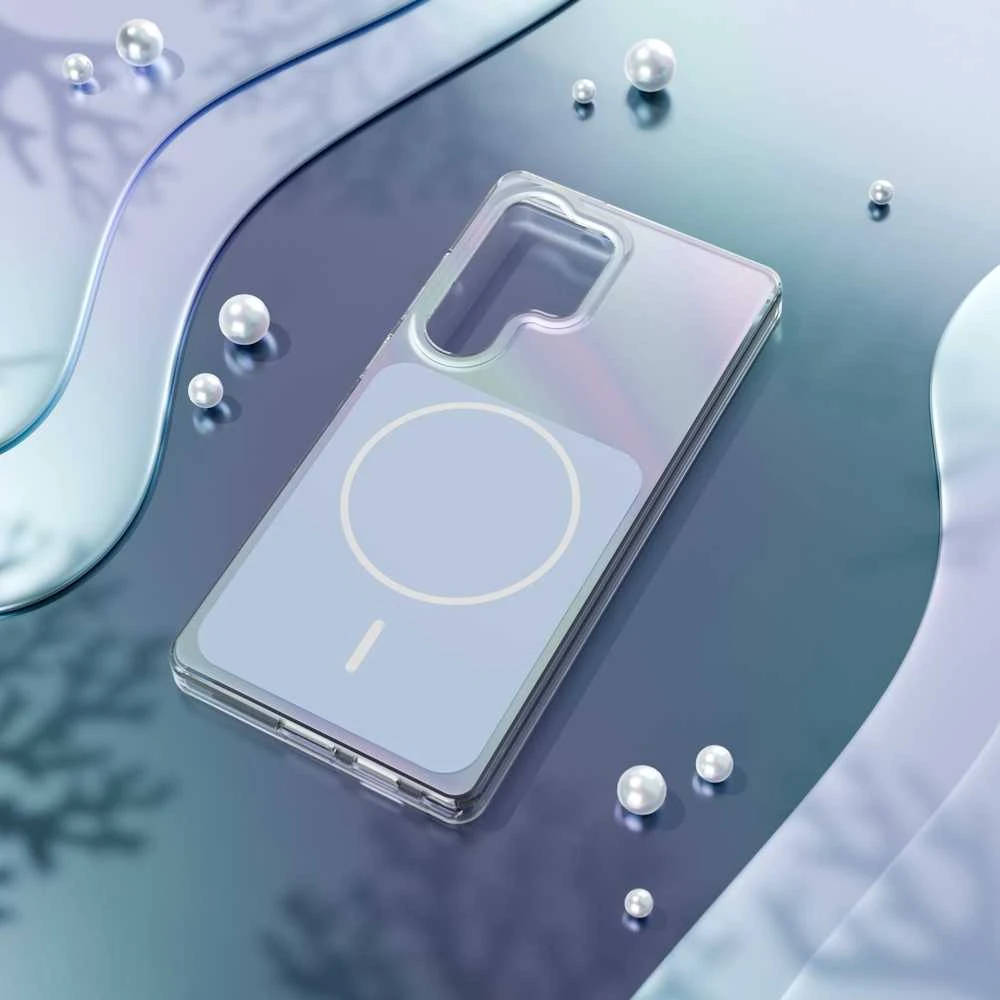 Telforceone Etteri Hidden Pearl dėklas, skirtas Samsung S26 Ultra, šviesiai mėlynas
