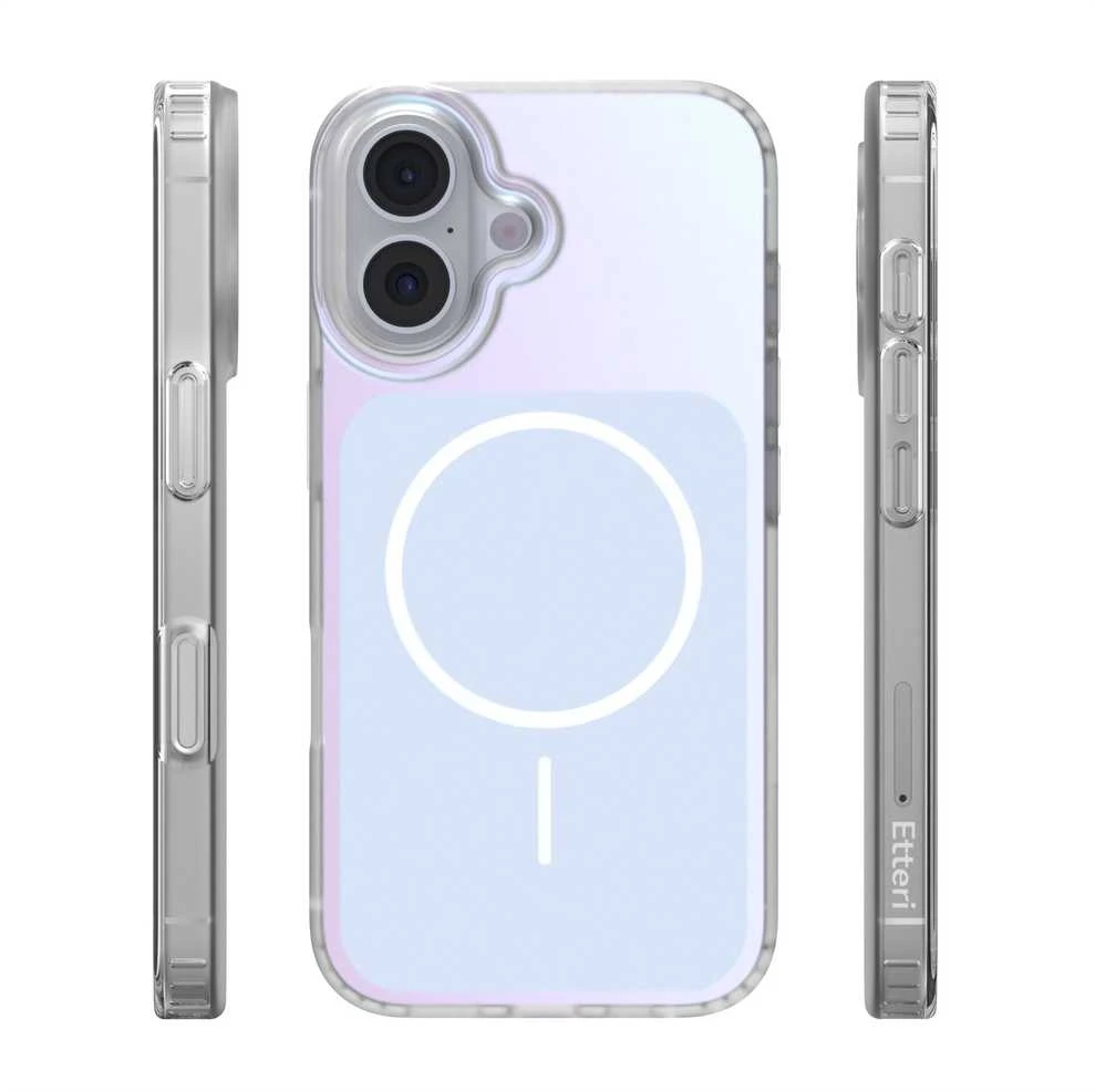 Telforceone „Etteri Hidden Pearl“ dėklas, skirtas „iPhone 16 6,1“; šviesiai mėlynas