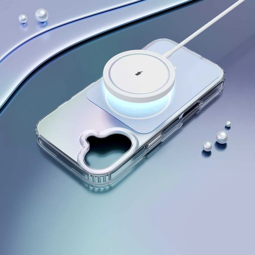 Telforceone „Etteri Hidden Pearl“ dėklas, skirtas „iPhone 17 6,3“; šviesiai mėlynas