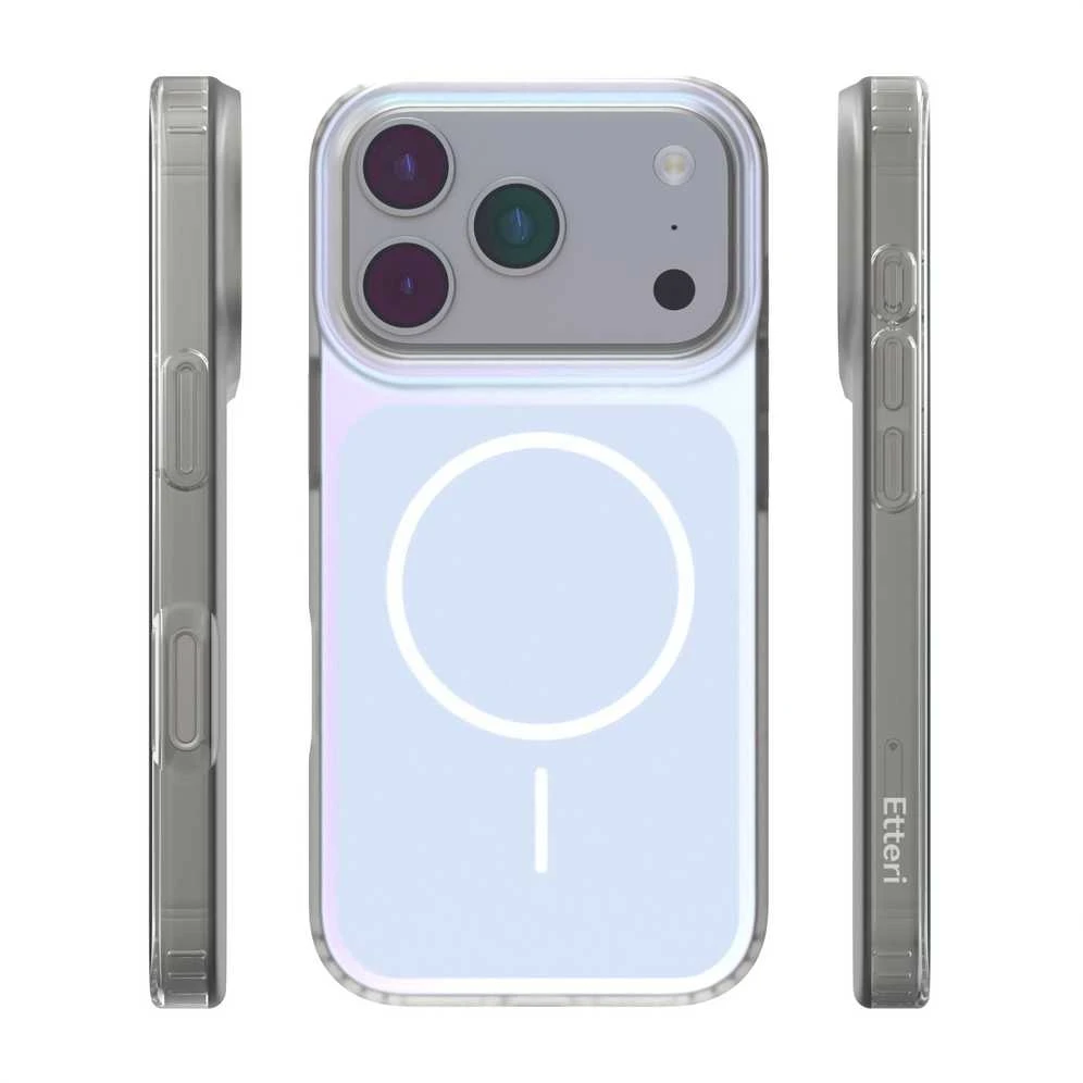 Telforceone „Etteri Hidden Pearl“ dėklas, skirtas „iPhone 17 Pro / 18 Pro 6,3“; šviesiai mėlynas
