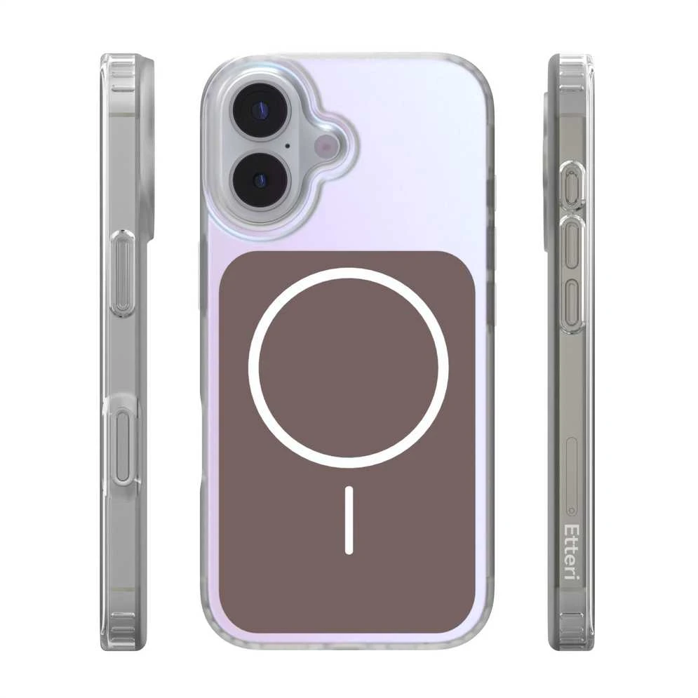 Telforceone „Etteri Hidden Pearl“ dėklas, skirtas „iPhone 17 6,3“; rudas