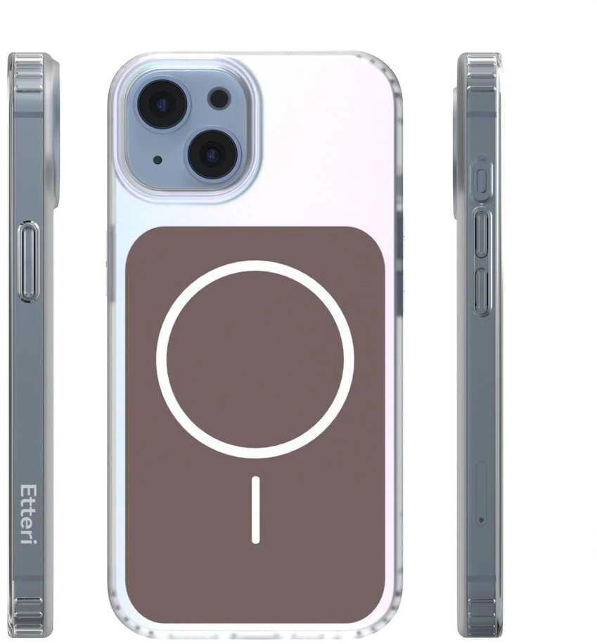 Telforceone „Etteri Hidden Pearl“ dėklas, skirtas „iPhone 14 6,1“; rudas