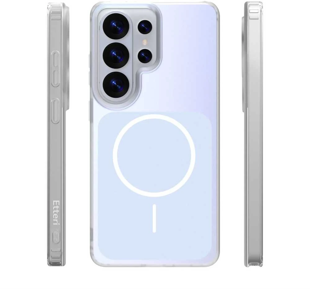 Telforceone Etteri Hidden Pearl dėklas, skirtas Samsung S26 Ultra, šviesiai mėlynas