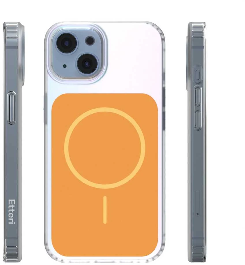 Telforceone „Etteri Hidden Pearl“ dėklas, skirtas „iPhone 14 6,1“; oranžinis