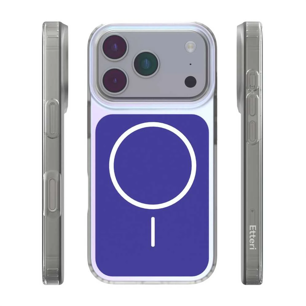 Telforceone „Etteri Hidden Pearl“ dėklas, skirtas „iPhone 17 Pro / 18 Pro 6,3“; tamsiai mėlynas