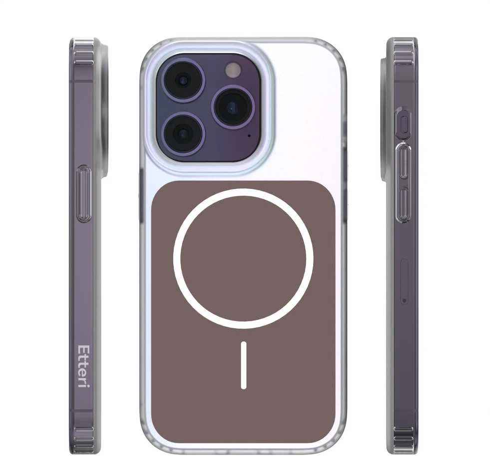 Telforceone „Etteri Hidden Pearl“ dėklas, skirtas „iPhone 14 Pro 6,1“; rudas