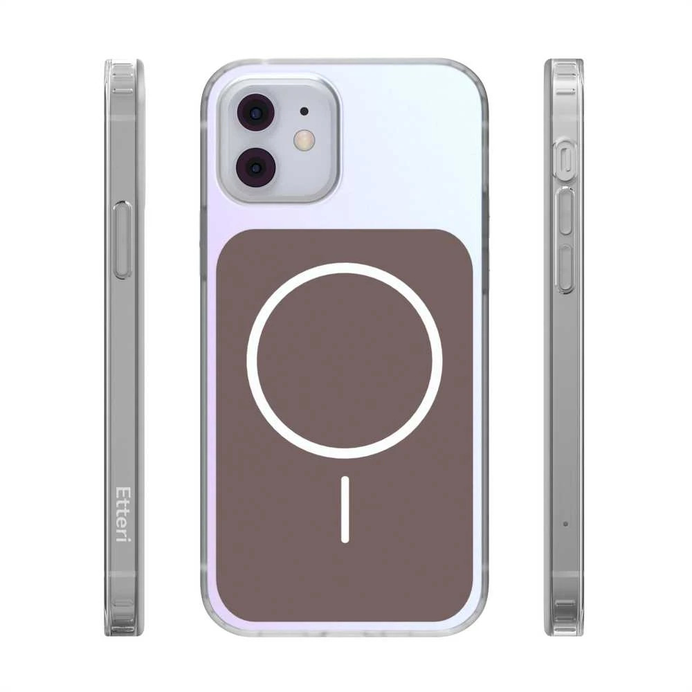 Telforceone „Etteri Hidden Pearl“ dėklas, skirtas iPhone 12 / 12 Pro 6,1 colio, rudas