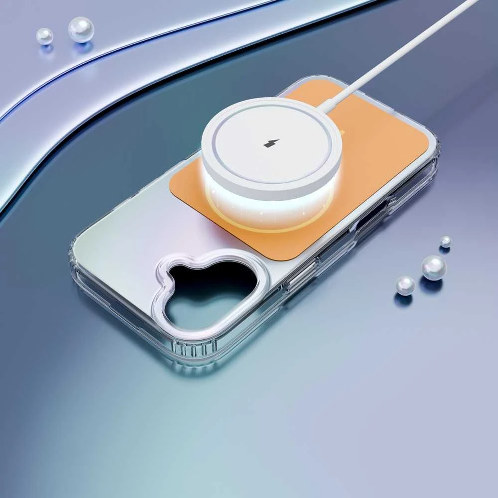 Telforceone „Etteri Hidden Pearl“ dėklas, skirtas „iPhone 17 6,3“; oranžinis