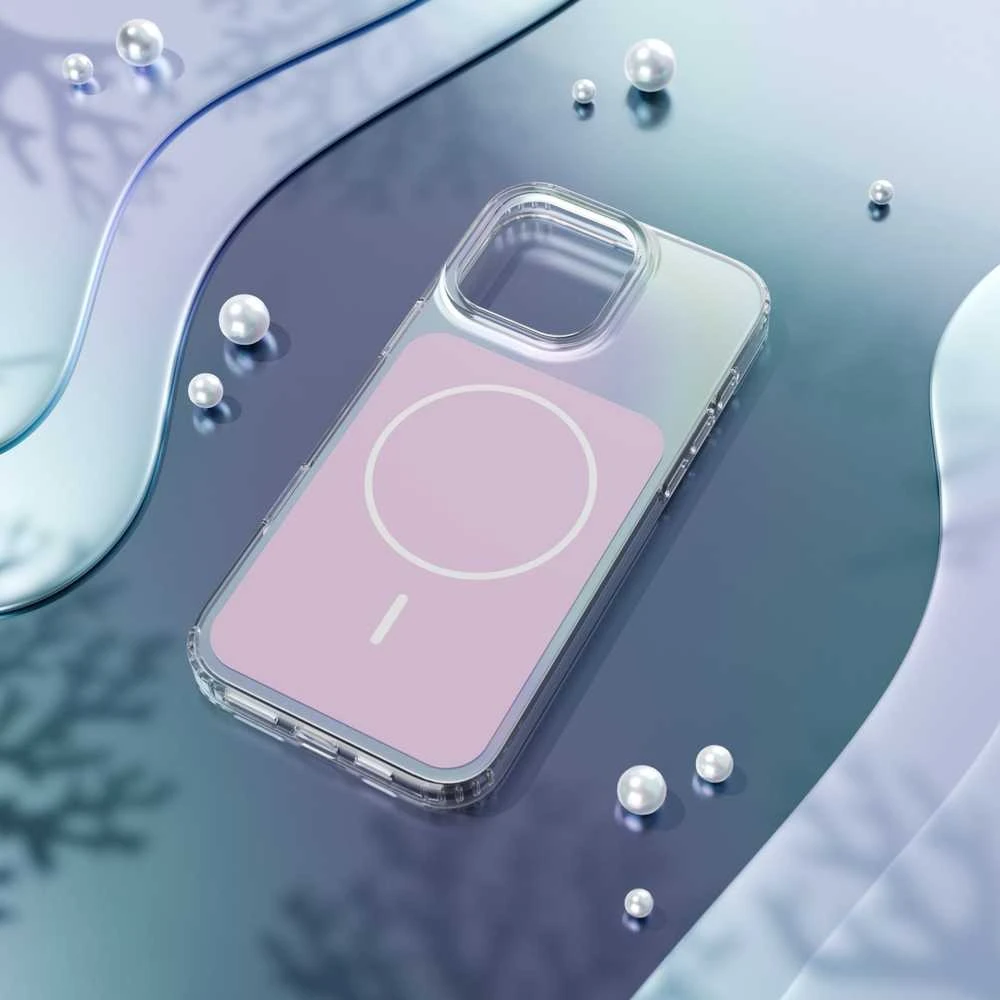 Telforceone „Etteri Hidden Pearl“ dėklas, skirtas „iPhone 16 Pro 6,3“; rožinis