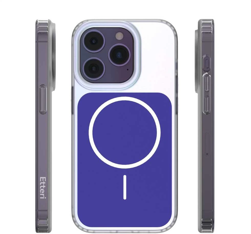 Telforceone „Etteri Hidden Pearl“ dėklas, skirtas „iPhone 14 Pro 6,1“; tamsiai mėlynas