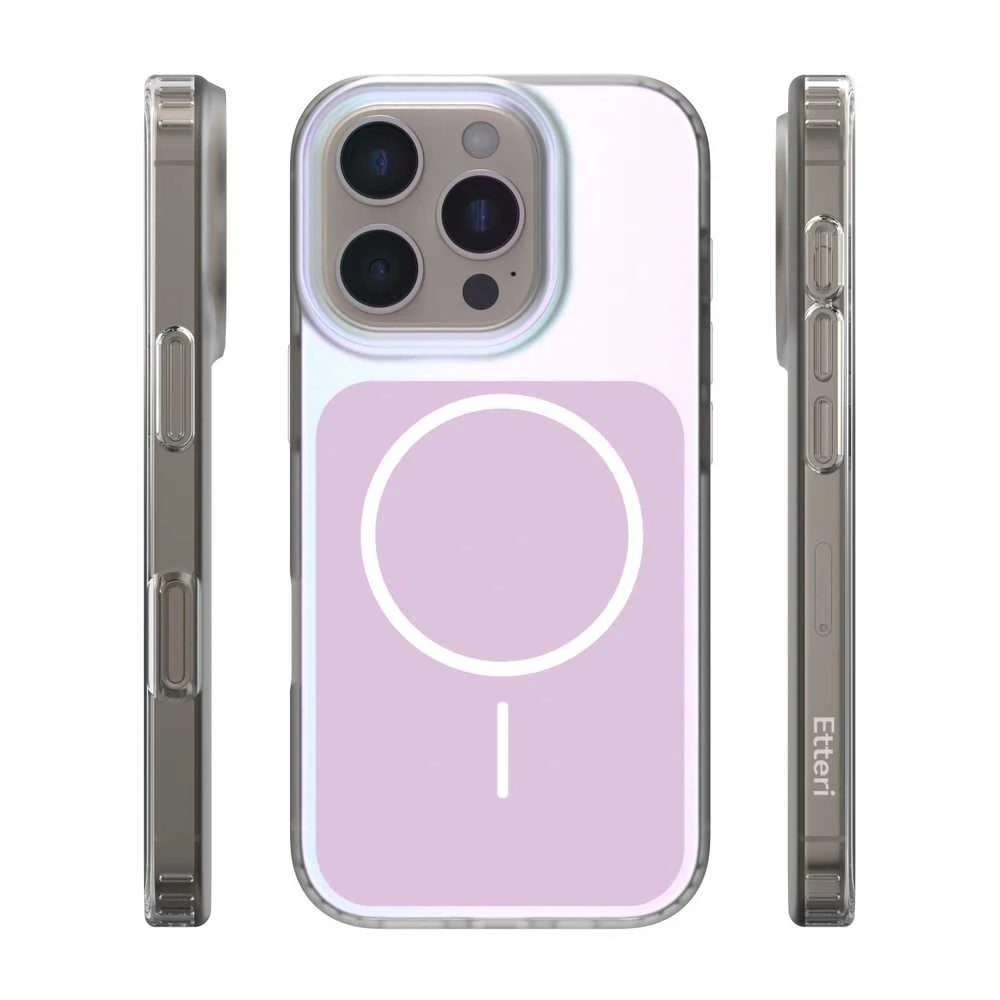 Telforceone „Etteri Hidden Pearl“ dėklas, skirtas „iPhone 16 Pro 6,3“; rožinis