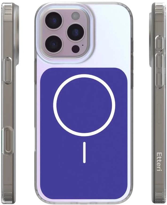 Telforceone „Etteri Hidden Pearl“ dėklas, skirtas „iPhone 16 Pro Max 6,9“; tamsiai mėlynas