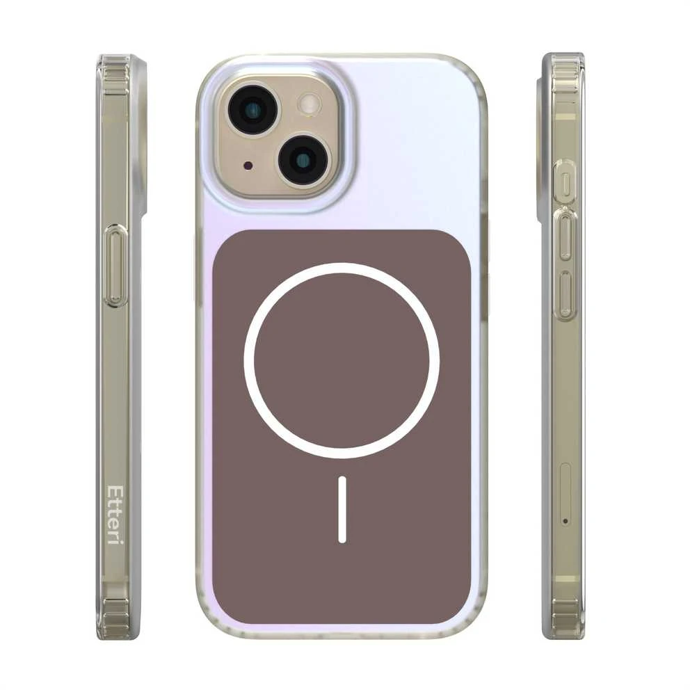 Telforceone „Etteri Hidden Pearl“ dėklas, skirtas „iPhone 15 6,1“; rudas
