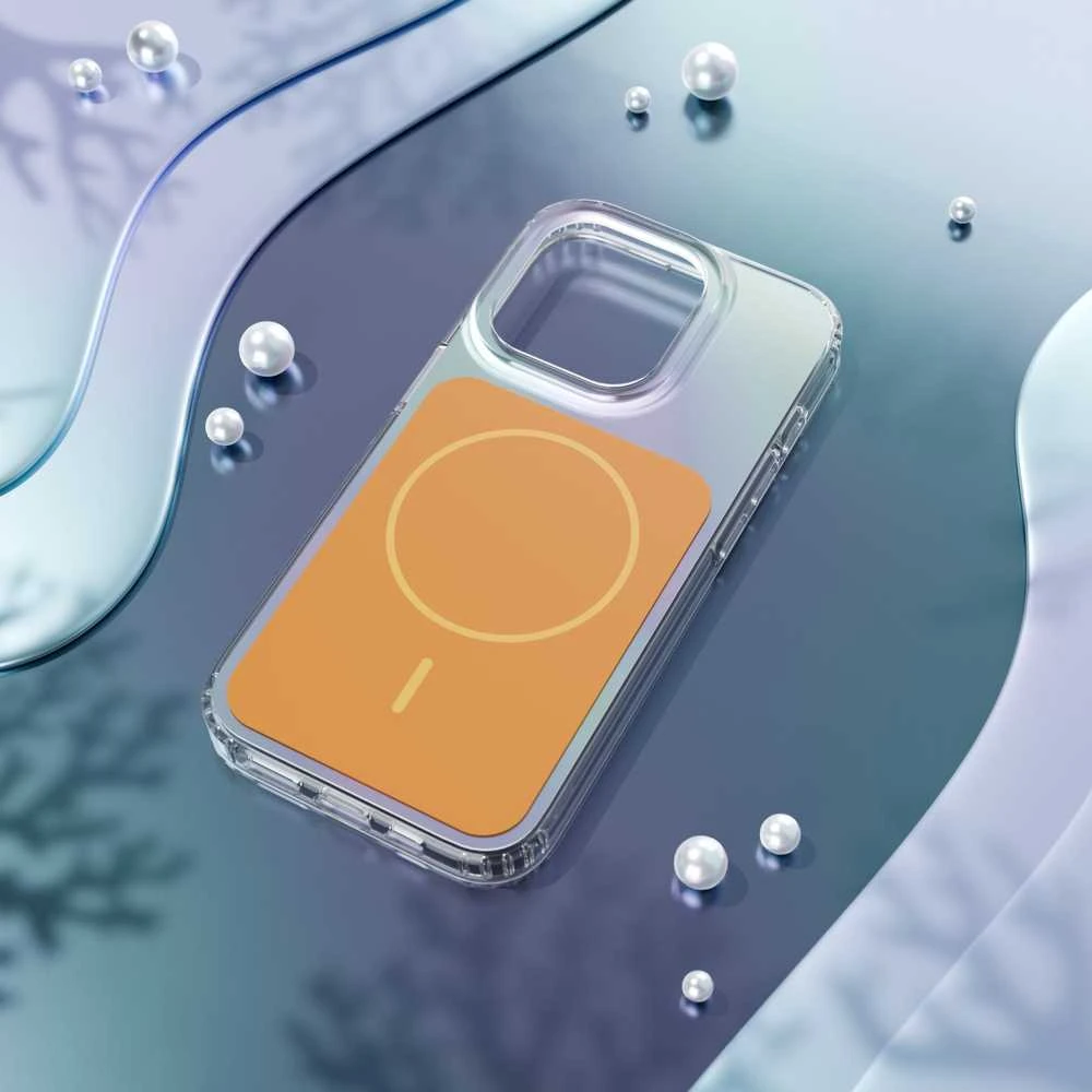 Telforceone „Etteri Hidden Pearl“ dėklas, skirtas „iPhone 14 6,1“; oranžinis