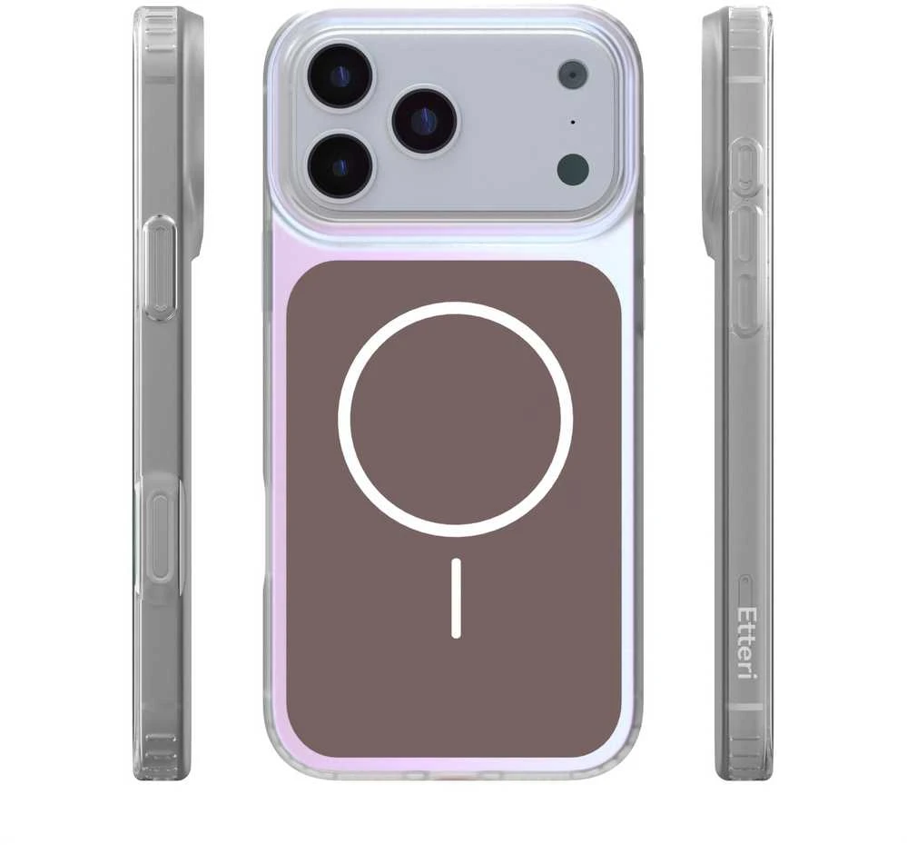 Telforceone „Etteri Hidden Pearl“ dėklas, skirtas „iPhone 17 Pro Max / 18 Pro Max“ (6,9 colio), rudas
