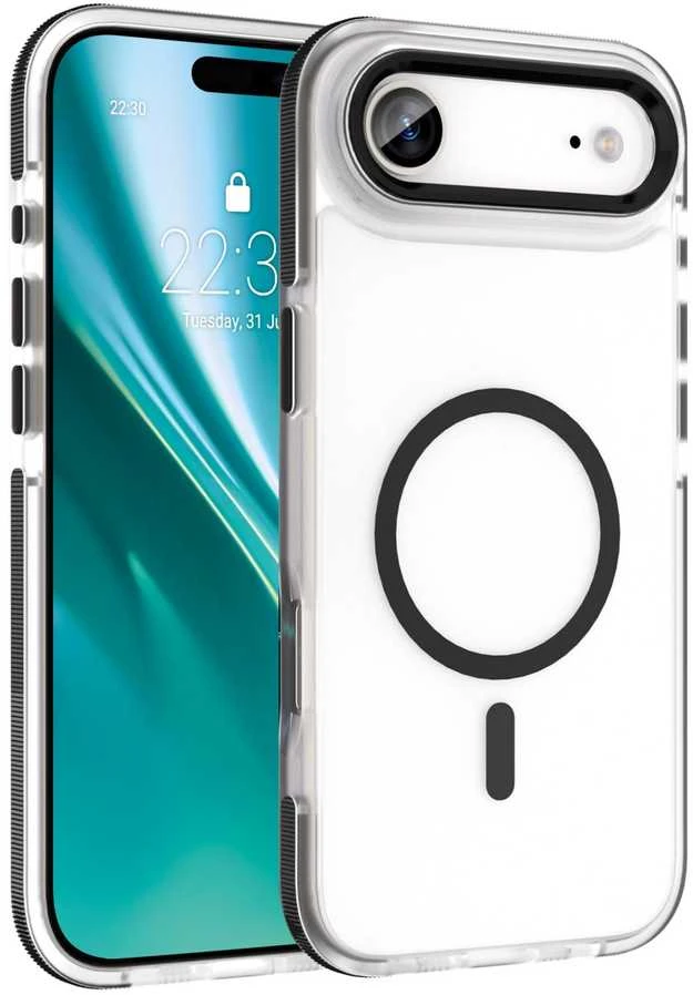 Telforceone Etteri Icy Mag dėklas iPhone 17 Air juodas