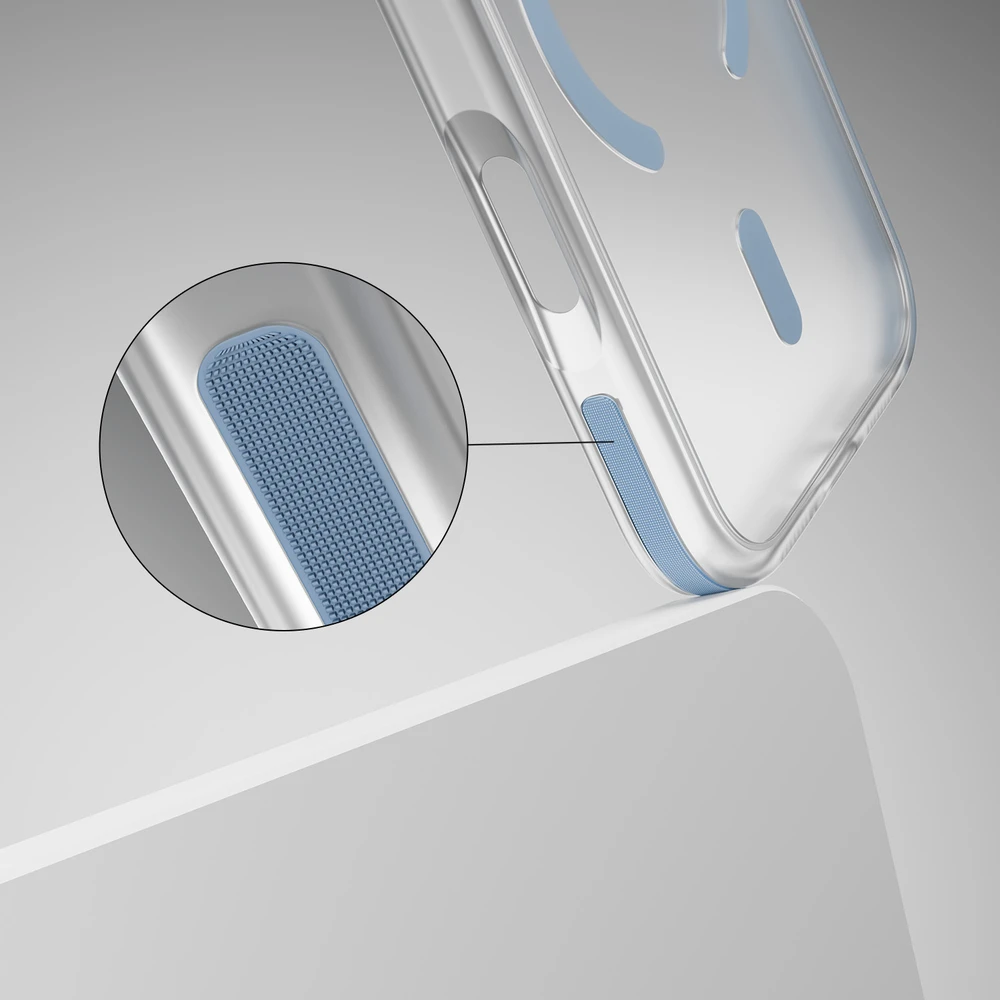 Telforceone Etteri Icy Mag dėklas, skirtas iPhone 17 Pro Max / 18 Pro Max, dangaus mėlyna