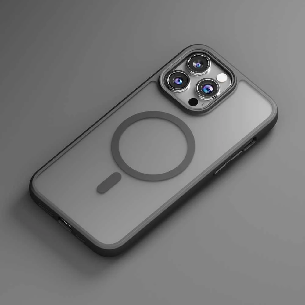 Dėklas Telforceone Etteri Matt Mag Apple iPhone 14 Pro 6.1" juoda spalva