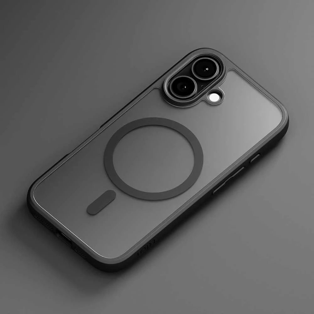 Dėklas „Telforceone Eteri Matt Mag“ Apple iPhone 16 6.1 colio juodas