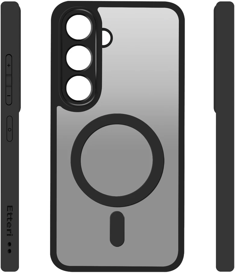 Etteri Matt Mag dėklas, skirtas Samsung Galaxy A55 5G, juodas