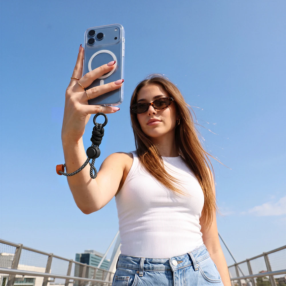 Telforceone Etteri short wrist strap for phones juodas