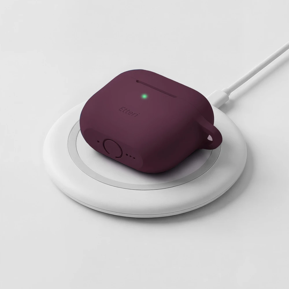 Dėklas Telforceone Etteri silicone case for AirPods 4 dark cherry