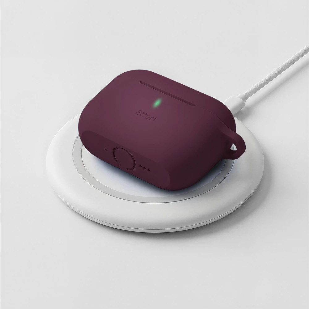 Dėklas Telforceone Etteri silicone case for AirPods Pro 3 dark cherry