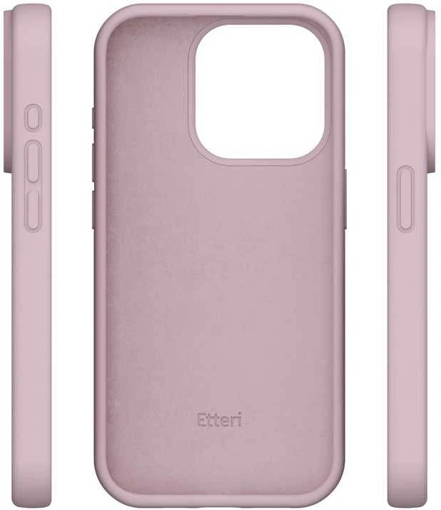 Dėklas Telforceone Etteri Silicone Apple iPhone 15 Pro Max 6,7" rožinės spalvos