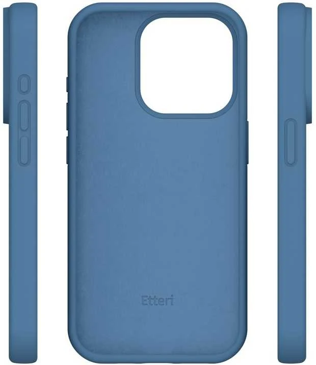 Dėklas Telforceone Etteri Silicone Apple iPhone 14 6,1" mėlynos spalvos