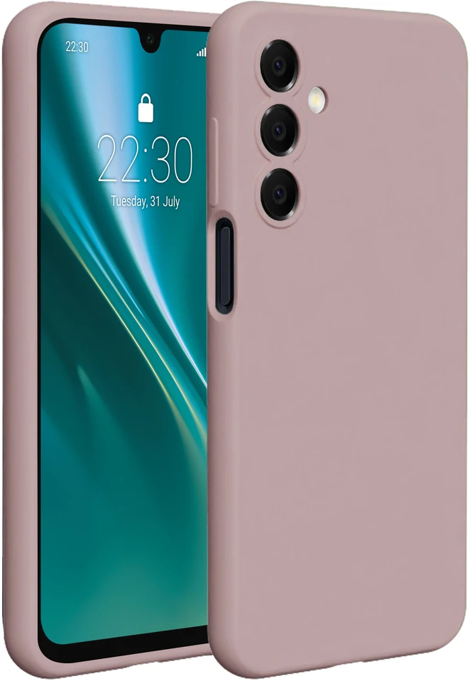 Telforceone Etteri silikoninis dėklas, skirtas Samsung Galaxy A17 5G / A18 5G šviesiai rožinis