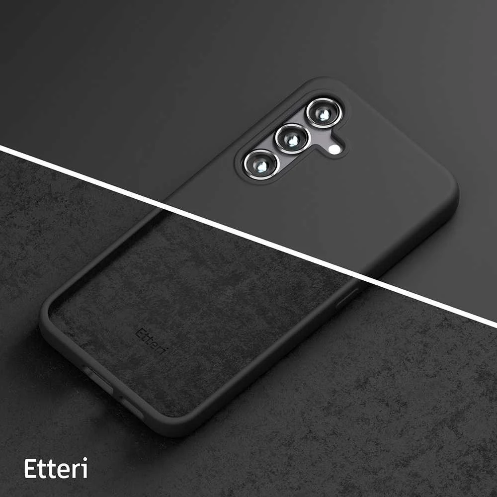Telforceone Etteri silikoninis dėklas, skirtas Samsung Galaxy A17 5G / A18 5G juodas