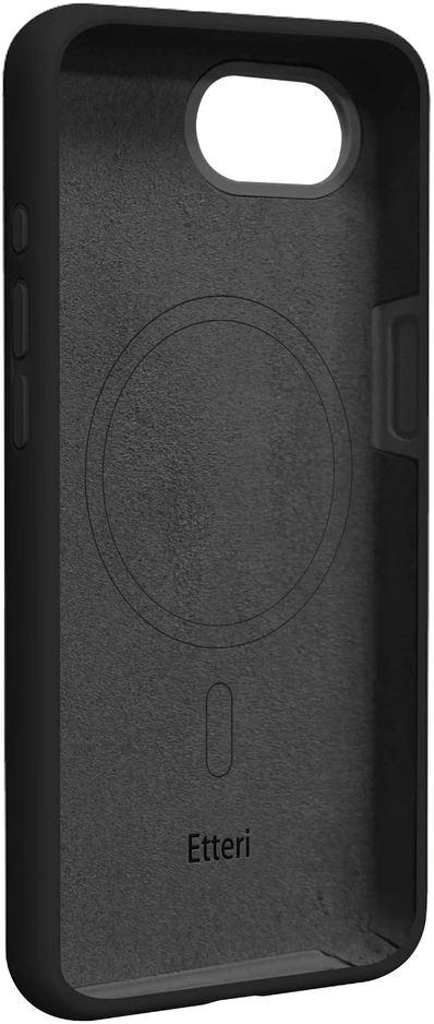 Dėklas Telforceone Etteri Silicone Mag case for iPhone 16e / 17e juodas