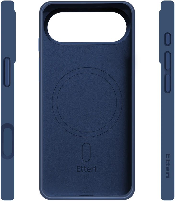 Etteri Telforceone „Eteri“ silikoninis „Mag“ dėklas, skirtas „iPhone 17 Air“, tamsiai mėlynas