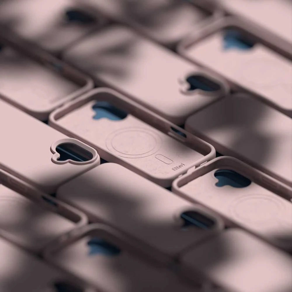 Etteri Telforceone „Eteri Silicone Mag“ dėklas, skirtas „iPhone 17“, šviesiai rožinis