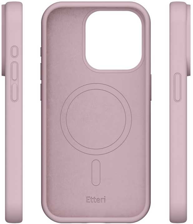 Dėklas Telforceone Etteri Silicone Mag Apple iPhone 13 6,1" rožinės spalvos