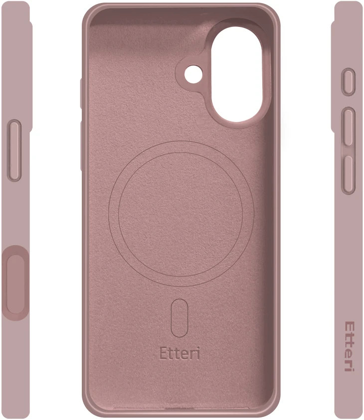 Etteri Telforceone „Eteri Silicone Mag“ dėklas, skirtas „iPhone 17“, šviesiai rožinis