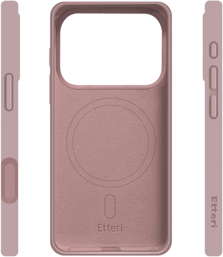 Etteri Telforceone „Eteri Silicone Mag“ dėklas, skirtas „iPhone 17 Pro / 18 Pro“, šviesiai rožinis