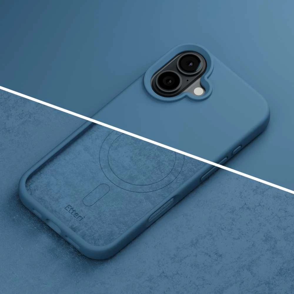 Etteri Telforceone „Eteri“ silikoninis „Mag“ dėklas, skirtas „iPhone 17“, tamsiai mėlynas