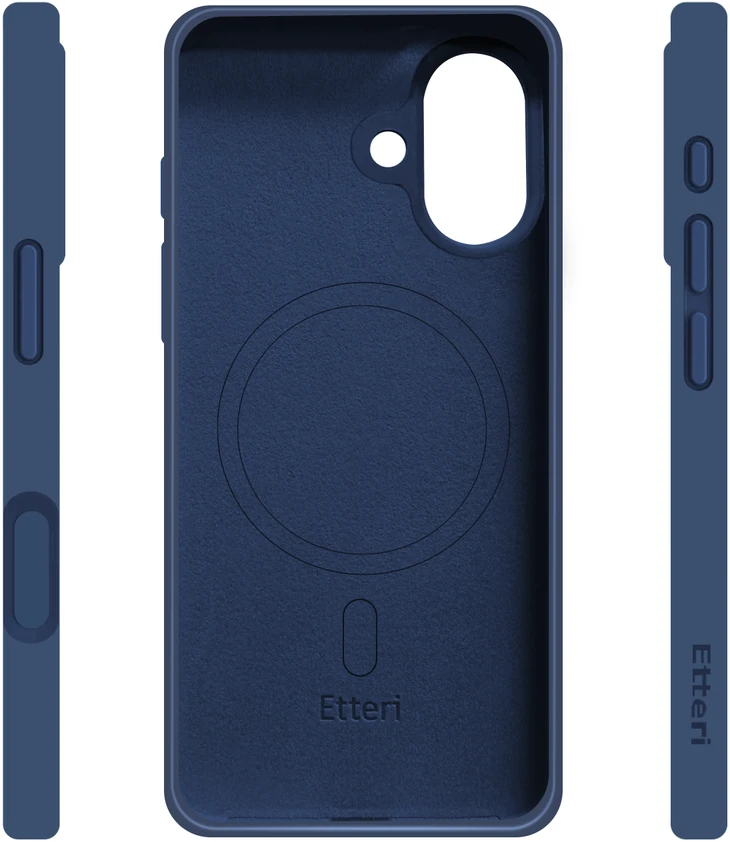 Etteri Telforceone „Eteri“ silikoninis „Mag“ dėklas, skirtas „iPhone 17“, tamsiai mėlynas