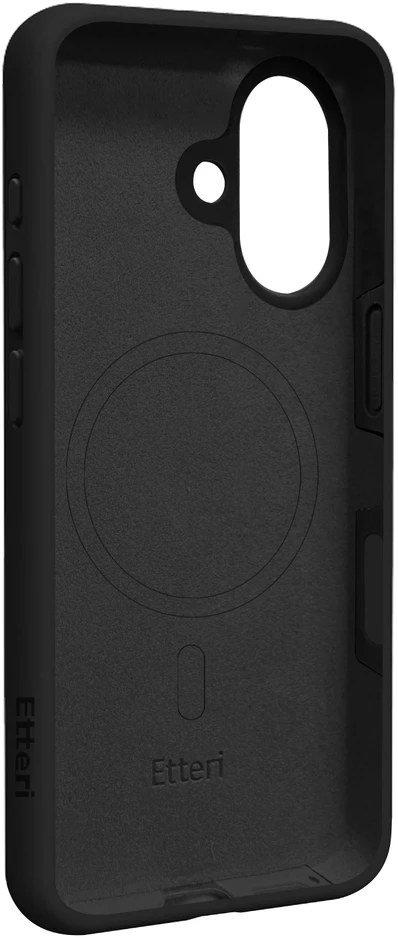 Etteri Telforceone „Eteri“ silikoninis „Mag“ dėklas, skirtas „iPhone 17“, juodas
