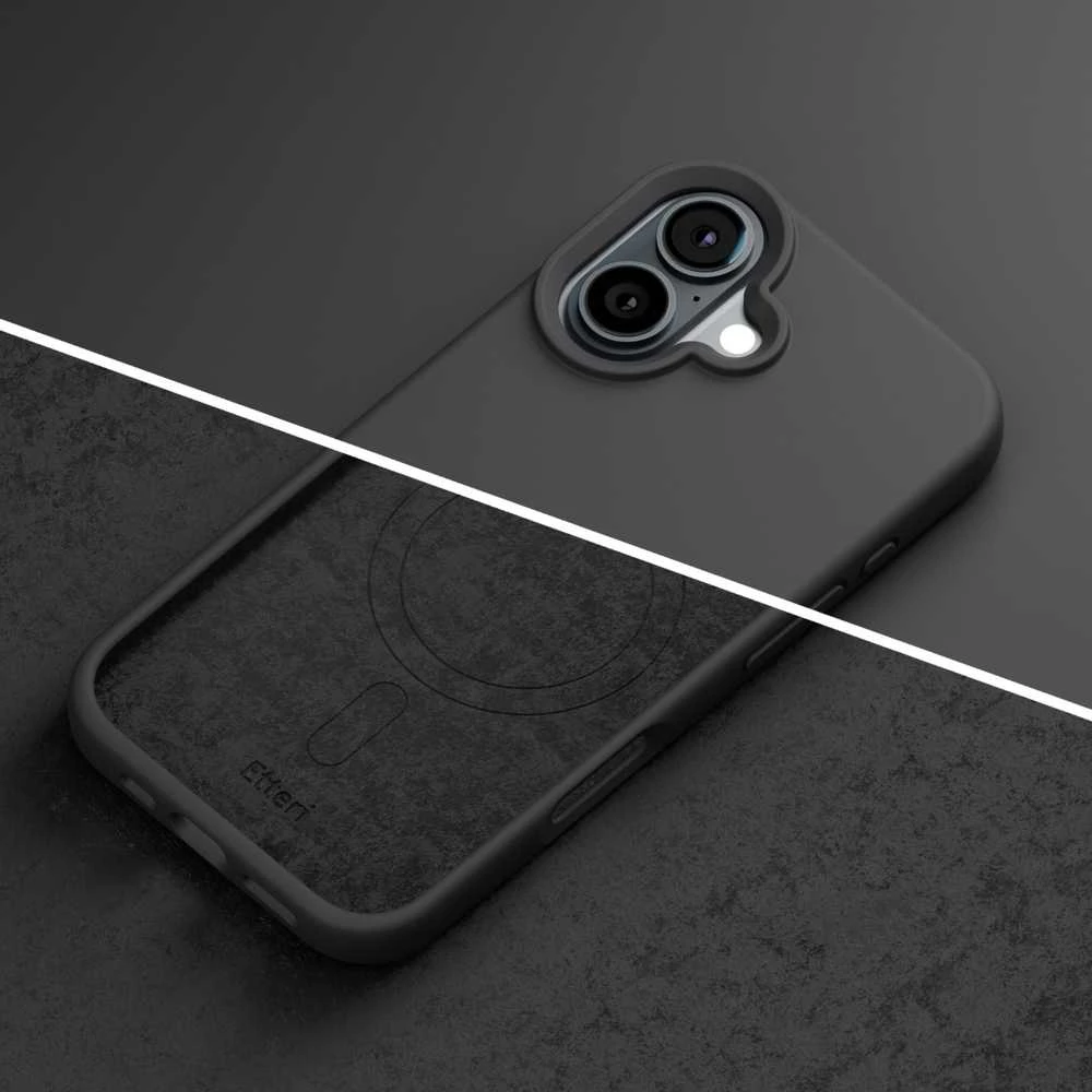 Etteri Telforceone „Eteri“ silikoninis „Mag“ dėklas, skirtas „iPhone 17“, juodas