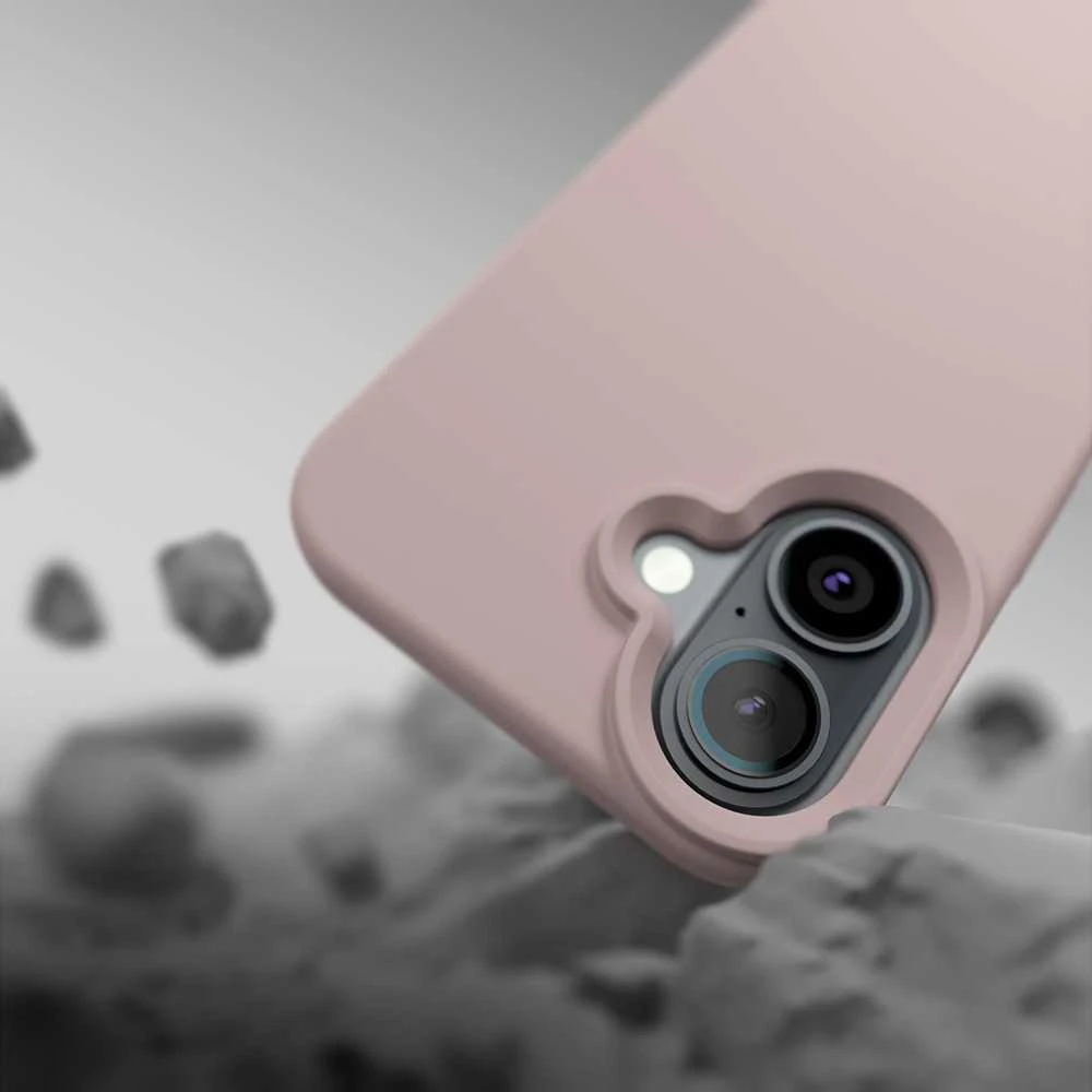 Telforceone Etteri Silicone Mag dėklas iPhone 16e / 17e šviesiai rožinis
