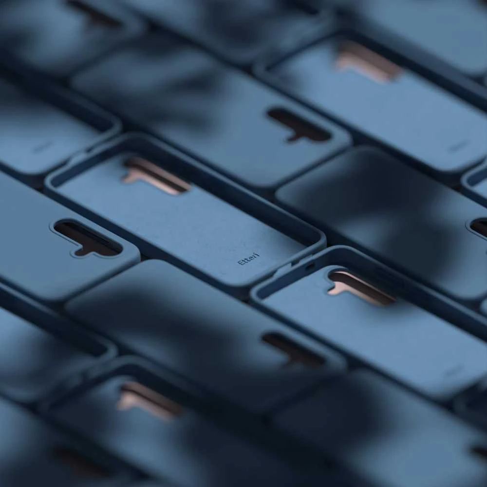 Telforceone Etteri Silicone Mag dėklas, skirtas Samsung Galaxy S26 tamsiai mėlynas