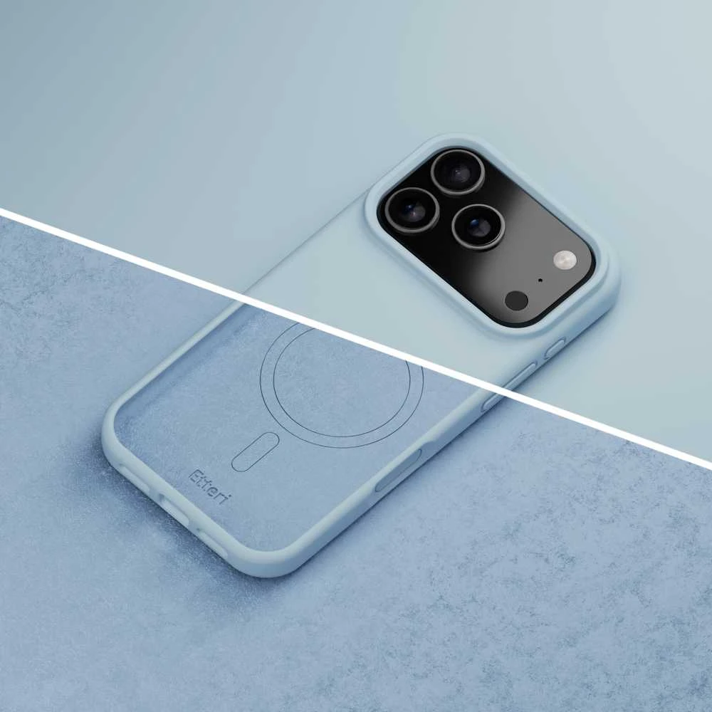 Dėklas Telforceone Etteri Silicone Mag case for iPhone 17 Pro / 18 Pro šviesiai mėlynas