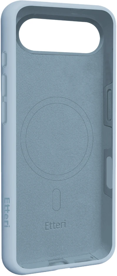 Telforceone „Etteri“ silikoninis „Mag“ dėklas, skirtas „iPhone 17 Air“, šviesiai mėlynas