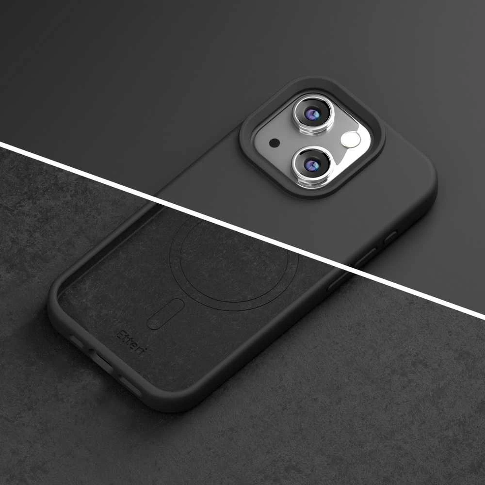 Telforceone Etteri Silicone Mag dėklas Apple iPhone 13 6,1" juodos spalvos