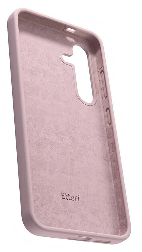 Etteri silikoninis Mag dėklas, skirtas Samsung Galaxy S25 Edge, šviesiai rožinės spalvos