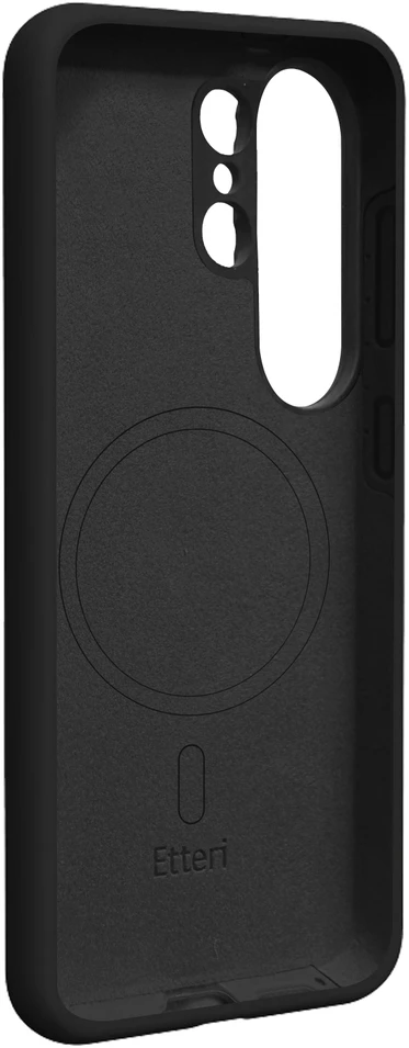 Telforceone Etteri Silicone Mag dėklas, skirtas Samsung Galaxy S26 Ultra juodas