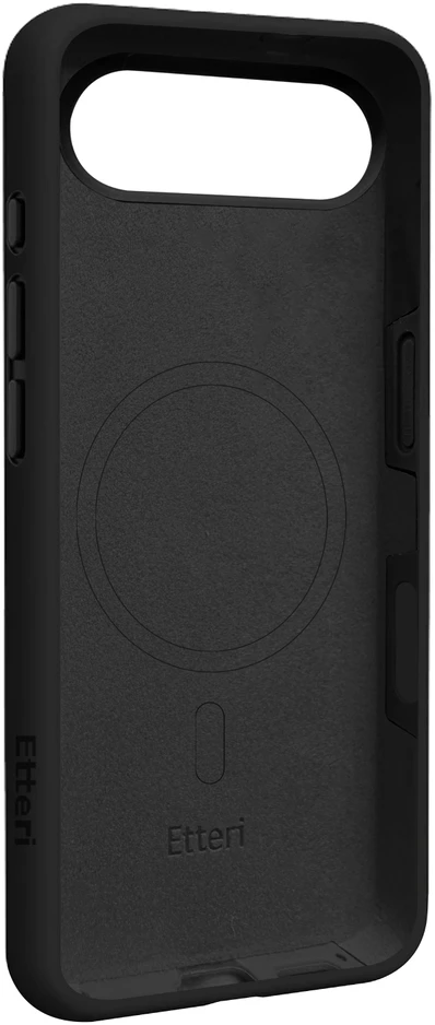 Etteri Telforceone „Eteri“ silikoninis „Mag“ dėklas, skirtas „iPhone 17 Air“, juodas